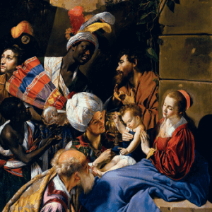 Obrazek kolędowy. Trzej Królowie