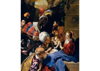 Obrazek kolędowy. Trzej Królowie